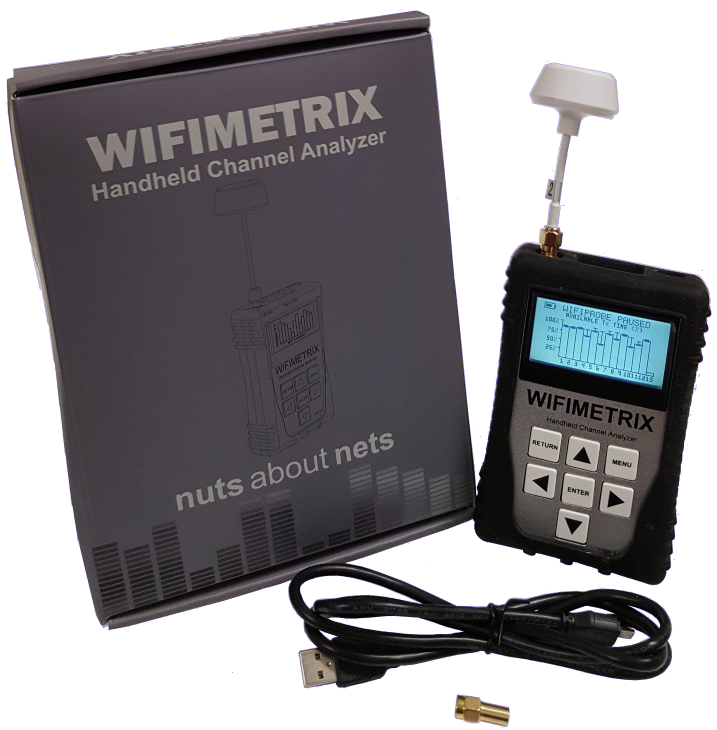 WifiMETRIX 2.4x and 5.x GHz Channel Analyzer